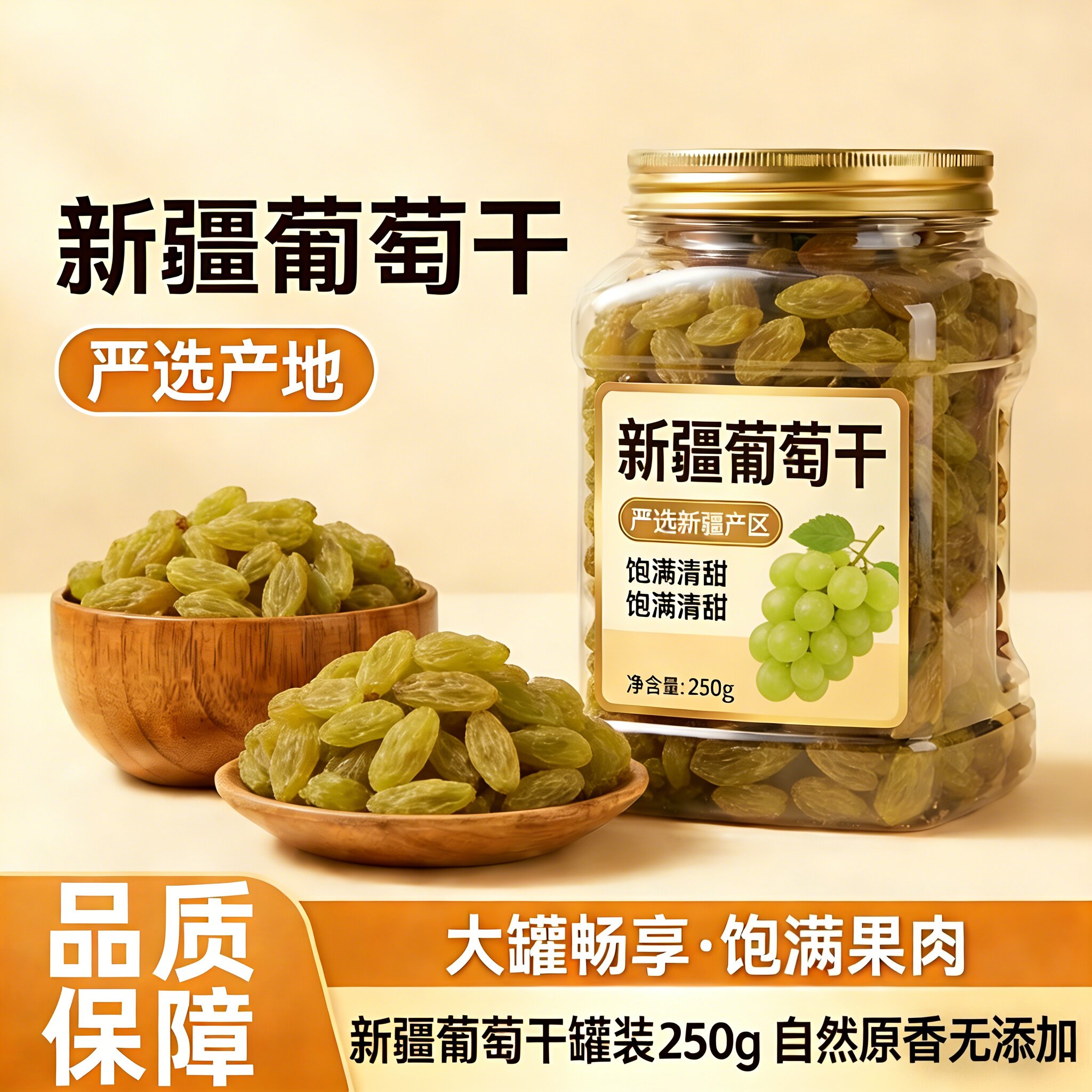 央妈推荐绿香妃葡萄干新疆特级超大官方旗舰店吐鲁番一级烘焙专用