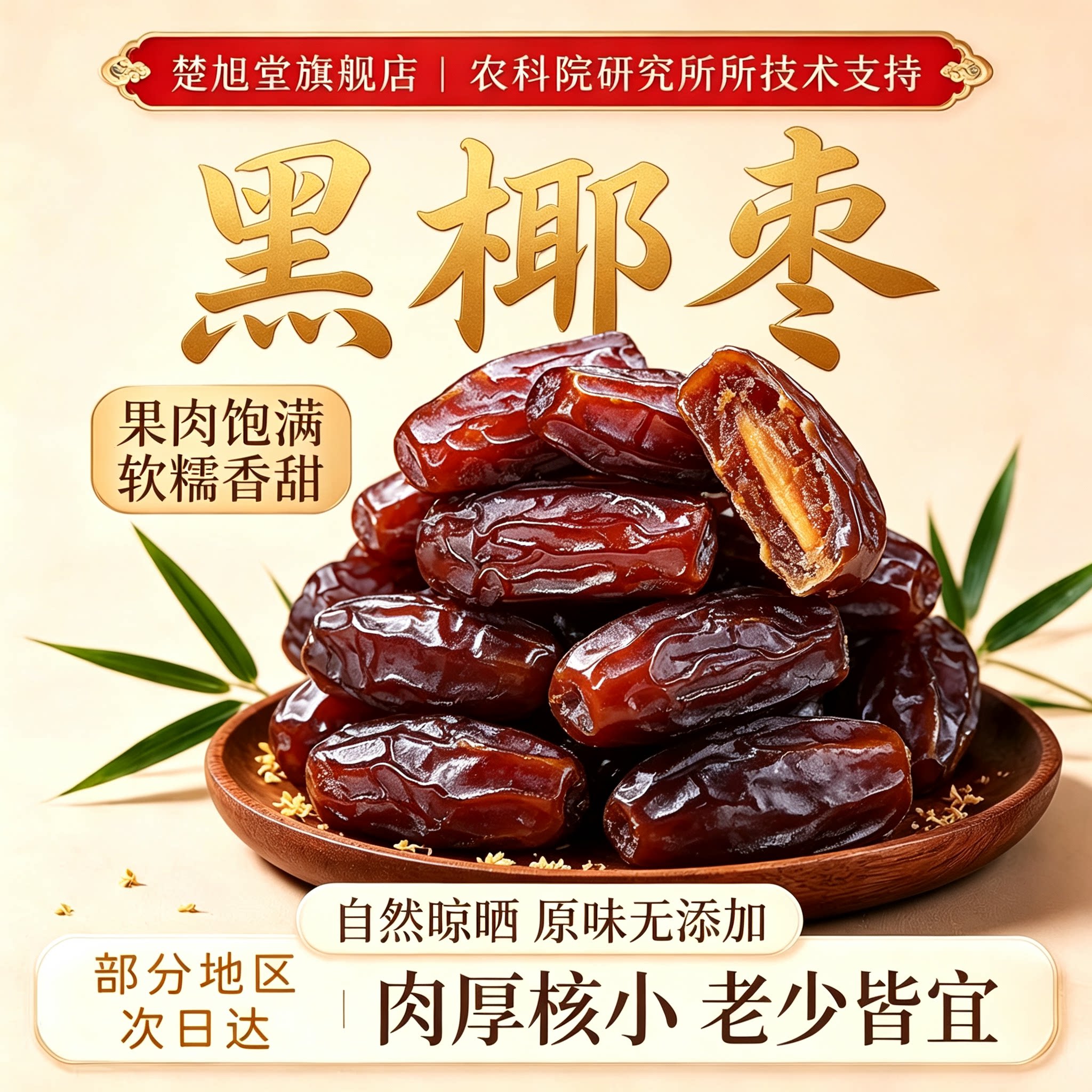 黑椰枣特级新疆特产大新货纯正天然官方旗舰店免洗无添加即食零食