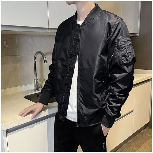 潮牌ma1飞行员夹克cleanfit外套男女款棒球服秋冬季复古加绒棉服