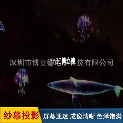 3D全息纱幕投影智慧公园光影夜游装置制作安装