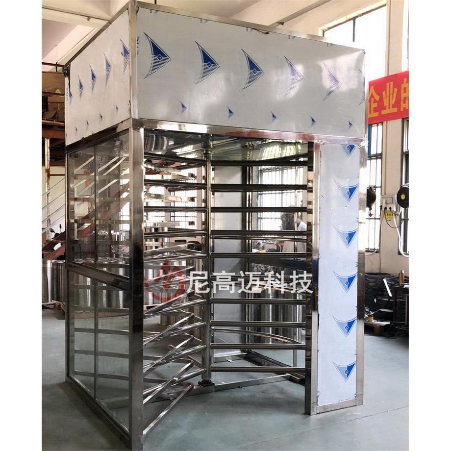 供应高铁站单限转闸机侧面透明玻璃旋转门手动栅栏梳状全高单向门