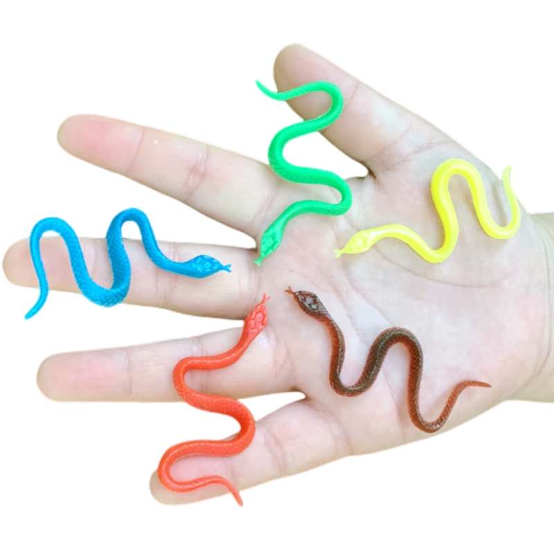 彩色塑胶仿真小蛇儿童玩具包邮