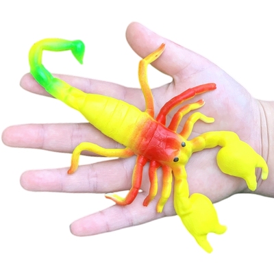 软胶彩色仿真蝎子儿童玩具包邮
