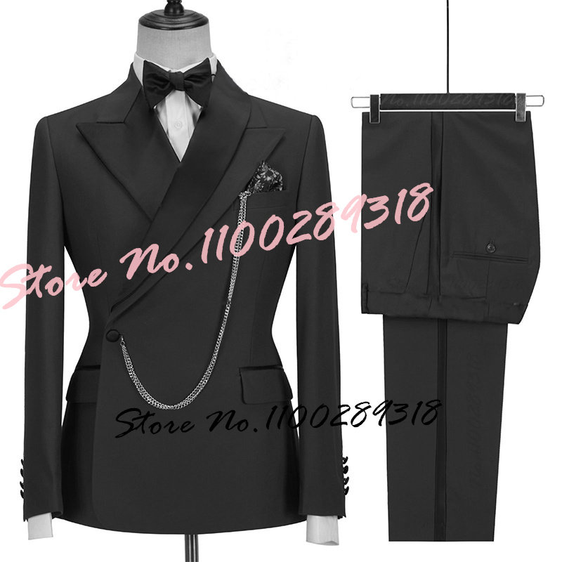 2023 최신 디자인 럭셔리 남성 정장 세트 슬림핏 신랑 들러리 G