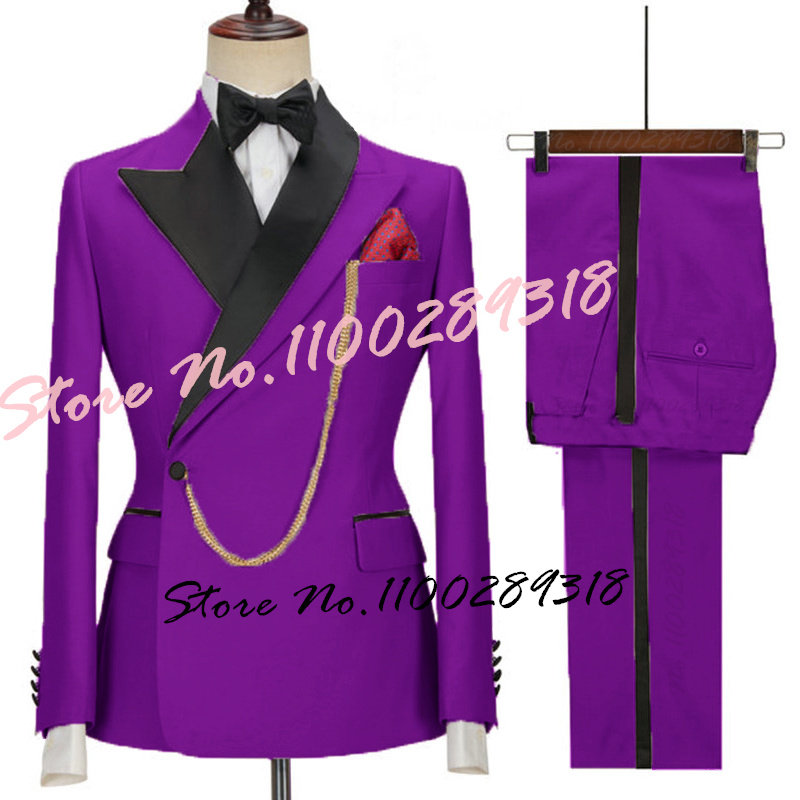 2023 최신 디자인 럭셔리 남성 정장 세트 슬림핏 신랑 들러리 G