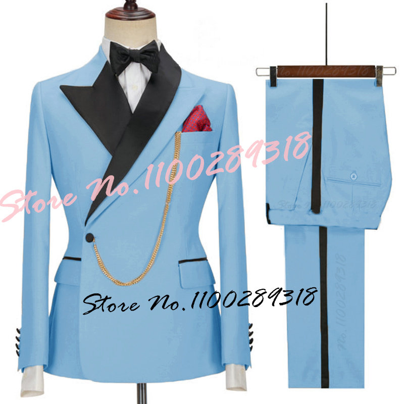 2023 최신 디자인 럭셔리 남성 정장 세트 슬림핏 신랑 들러리 G