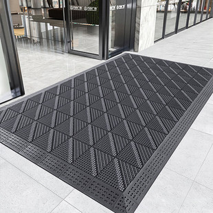 墨斗鱼模块化拼接防滑地垫商场地铁大门口除尘防水抗污三刷
