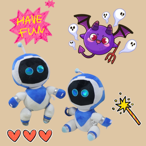 跨境玩具Astro Bot Plush救援计划游戏周边毛绒娃娃儿童玩具公仔