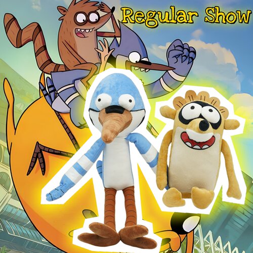 浣熊摩迪凯鸟哥Regular Show天兵公园卡通周边毛绒玩具公仔玩偶