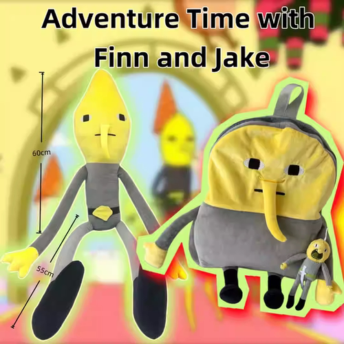 跨境新款Adventure Time跨境探险活宝长腿柠檬公爵长抱枕毛绒玩偶