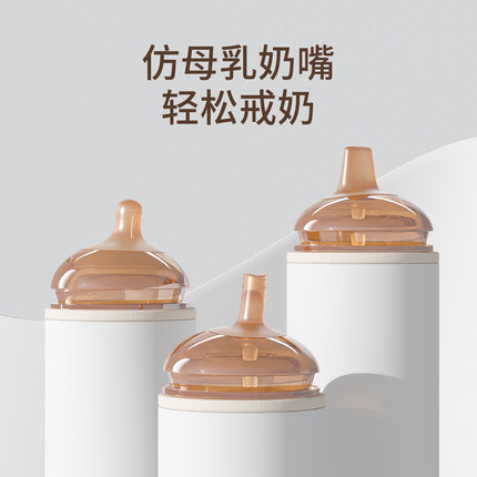 doopser奶嘴翻盖奶瓶配件吸管杯儿童学饮鸭嘴防呛重力球通用四喜