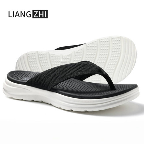 思凯Q人字拖欧美版减震防滑厚底