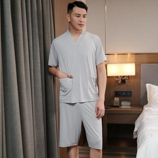 冰丝汗蒸服女情侣大码 浴服 男款 桑拿服足疗店洗浴按摩浴衣2024新款