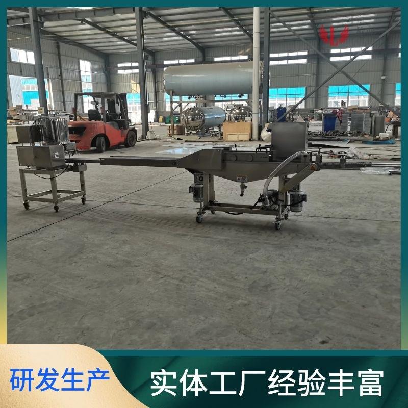 全自动黄金带鱼裹糠机 小型鱼排挂浆机 400型上浆上糠机价格优惠