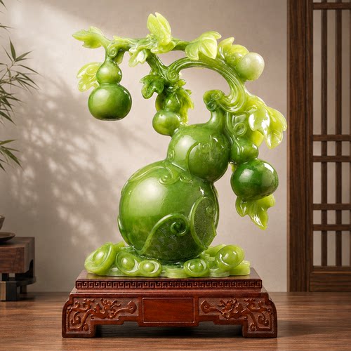 新中式五福旺财葫芦摆件乔迁礼物