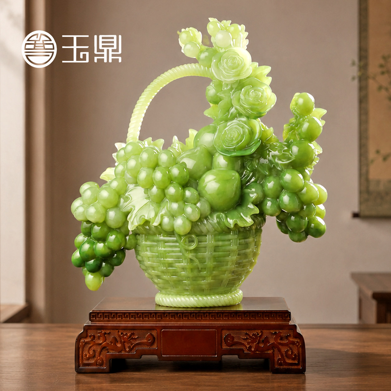 大富大贵花篮摆件创意工艺品客厅玄关酒柜装饰品乔迁开业礼物高档
