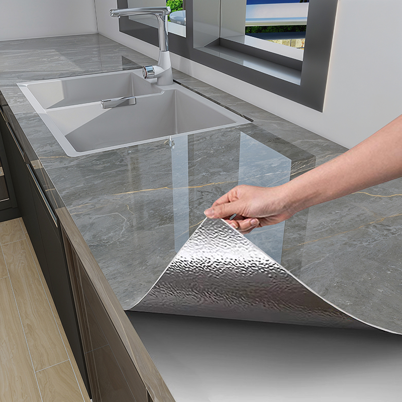 厨房贴纸墙面耐高温灶台煤气灶家用墙纸