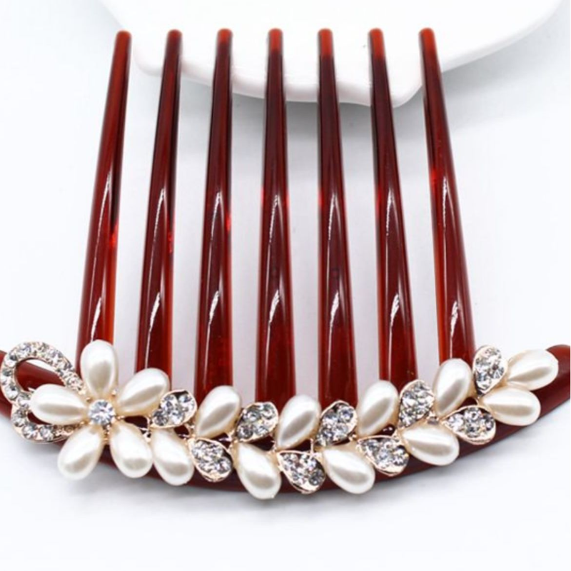 时尚大号镶钻优雅发钗插梳百搭发饰