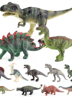 仿真恐龙动物模型摆件公仔空心玩具袋装恐龙手办礼品