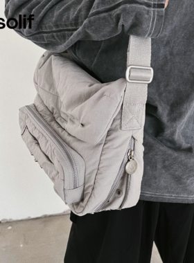 【新品】solif吞噬斜挎包原创大容量扩容单肩包男女休闲潮流秋冬