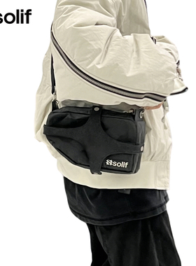 solif灰域星域原创设计通勤斜挎男女多功能骑行便携单肩包包正品