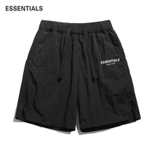 ESSENTIALS官方黑色休闲短裤男女夏季潮牌宽松五分裤复古高街裤装