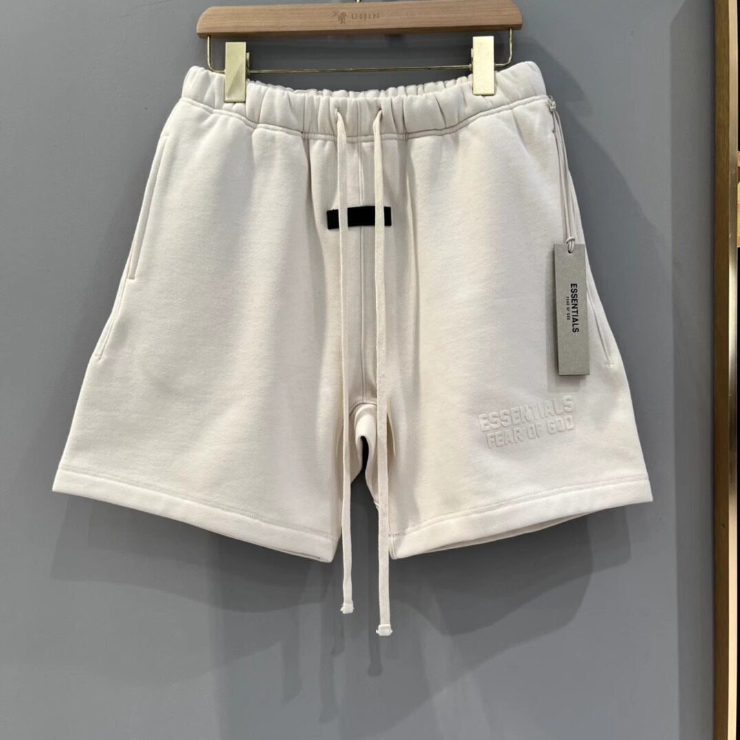 ESSENTIALS官方植绒夏季小众短裤男女五分美式高街2025年新款潮牌
