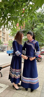 贵州幼儿园新款云南广西少数民族服布依族元旦套装传统绣花复古