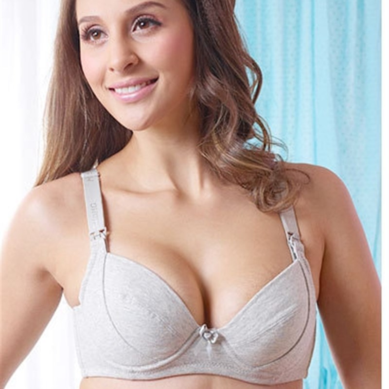孕妇文胸内衣纯棉全棉带软钢圈聚拢防下垂产妇哺乳喂奶胸罩Z258