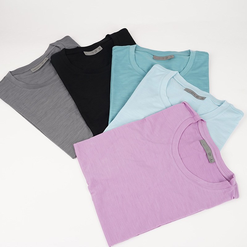 100%极细美利奴羊毛速干衣户外短袖徒步登山美丽诺羊毛T恤女上衣