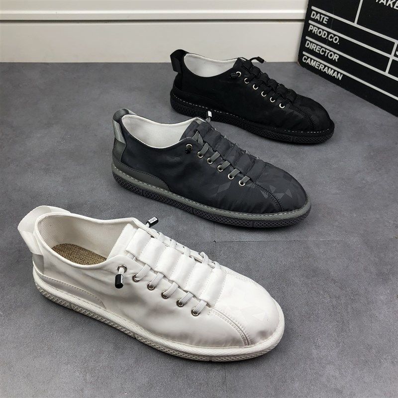 夏季低帮布面透气软底布鞋套脚舒适懒人鞋百搭休闲鞋网红潮流男鞋