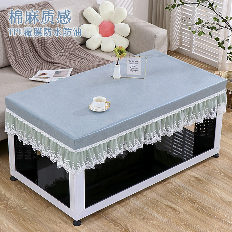 烤火桌皮罩防水防油防烫长方形茶几电炉罩套取暖桌布电暖炉桌子罩