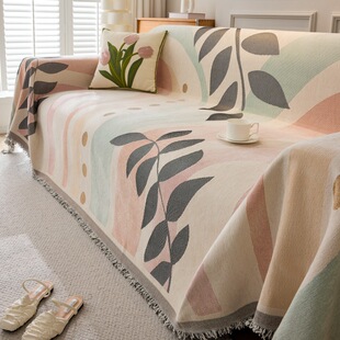 25新款雪尼尔沙发盖布一整张全盖四季通用沙发垫沙发巾防猫抓套罩