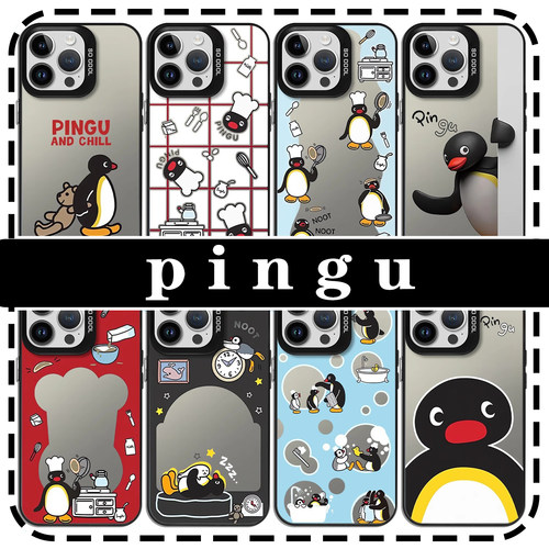 pingu手机壳苹果16pro华为pura70企鹅iPhone15Promax小米14周边vivo联名OPPO卡通一加13个性创意12pinggu适用