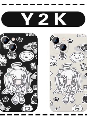 y2k手机壳iPhone15promax甜酷14一加13日系苹果16华为mate60亚文化OPPO二次元vivo少女pura70小众40女款x可爱