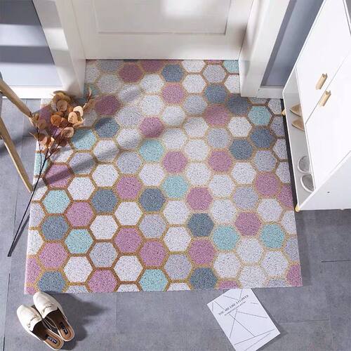 新品Entrance floolr door guest door mat household PVC loop c