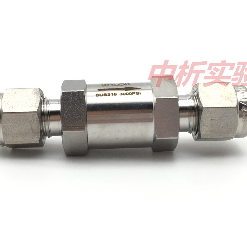 极速316不锈钢卡套单向q阀3 6mm1/4双卡套高压止回阀 逆止阀实验