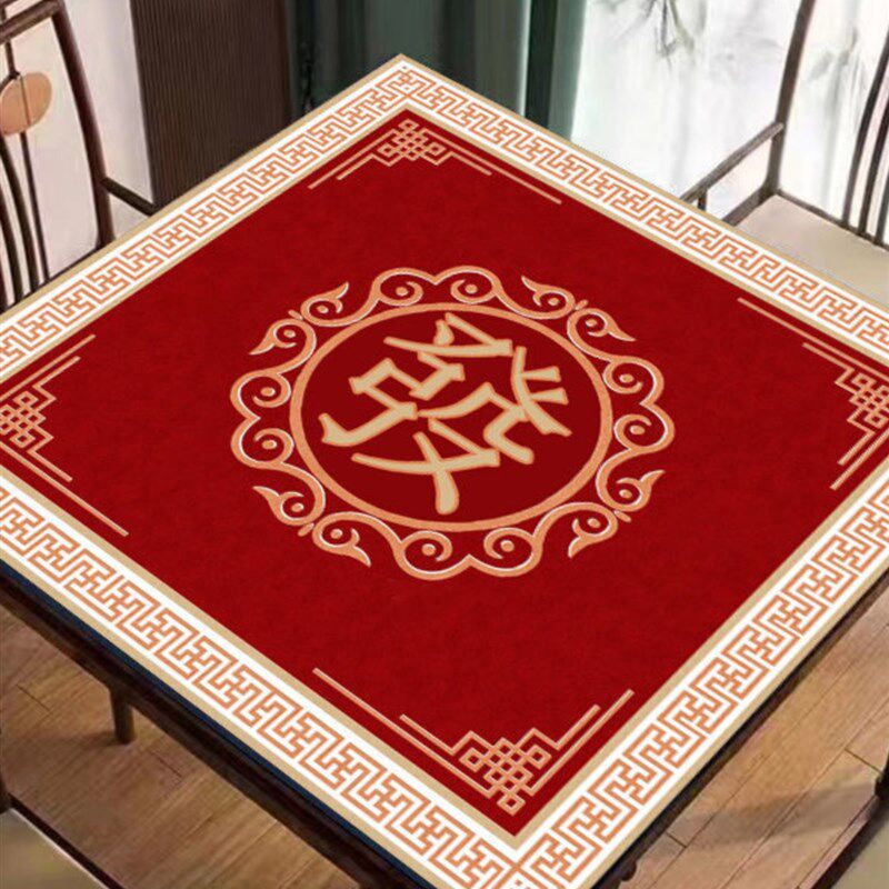 极速麻将桌布垫子加厚消音盖布手搓机麻打扑克牌专用X桌垫正方形