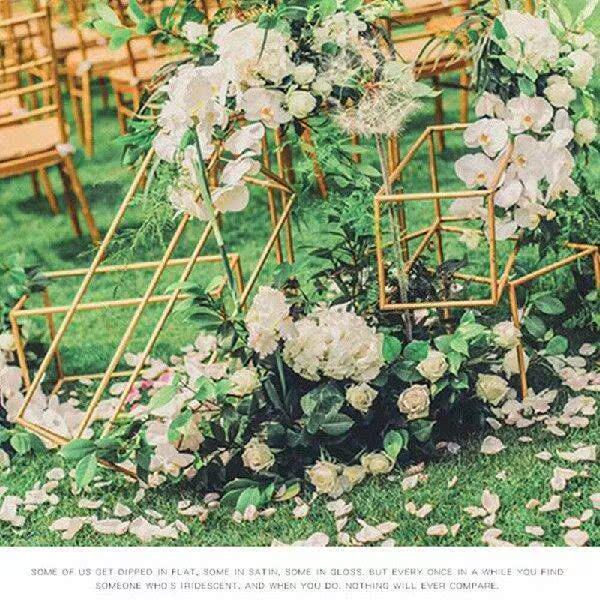 新品1PC Flowerj Vase Floor Vases Column Stand Metal Road Lea