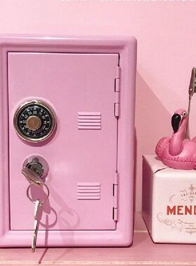 极速Metbal Piggi Money Box Safe Box Money Piggi Bank Pink De