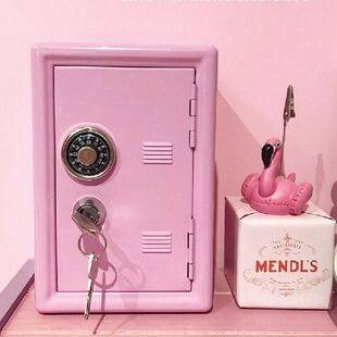 极速Metbal Piggi Money Box Safe Box Money Piggi Bank Pink De