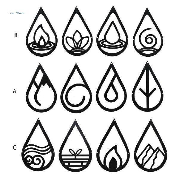 极速Metal Wall Sigpn Four Element Metal Wall Art Home