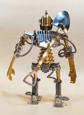极速3D Metal Robot Model Steel Joint MobilityQ Robots Figuri