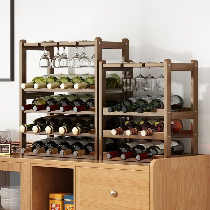 极速红酒b储藏架酒架置物架落地酒柜架子展示架家用小型饭厅桌上