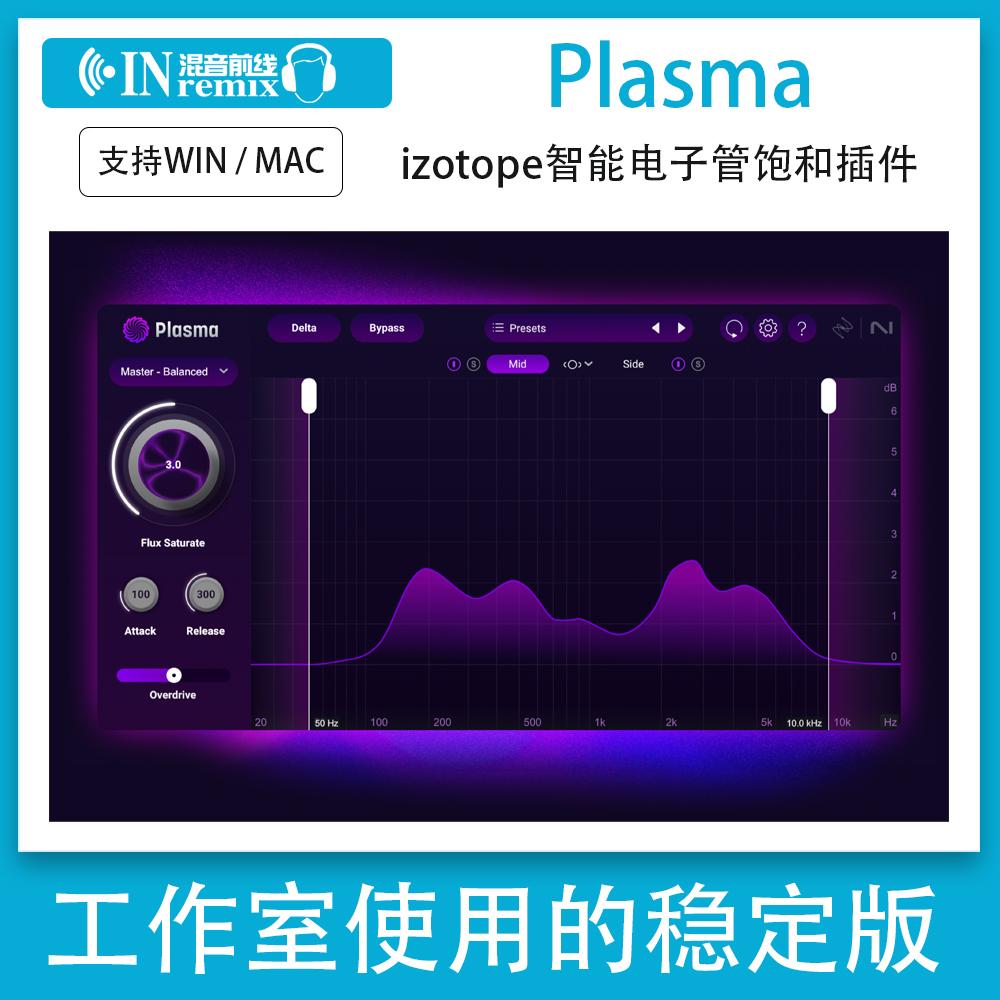 2025新版iZotope Plasma 饱和度插件先进智能混音效果器Win/Mac