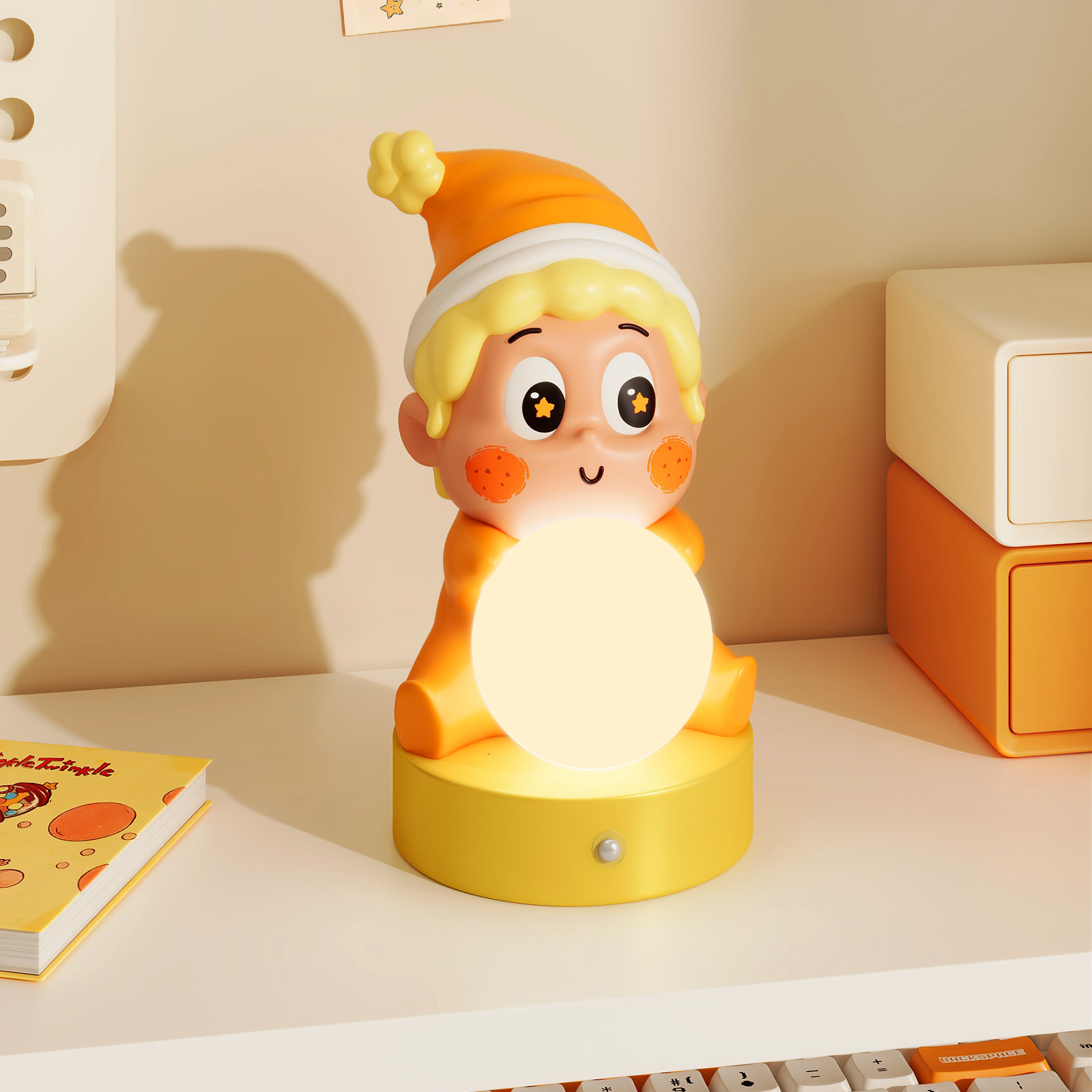 儿童台灯摆件书桌氛围灯卧室床头灯小夜灯创意生日新年礼物闺蜜女