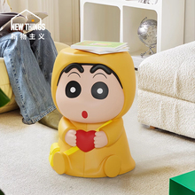 蜡笔小新周边系列礼物客厅落地摆件大号手办装饰公仔创意沙发边几