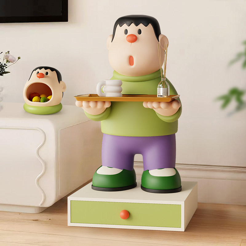 胖虎沙发旁边柜托盘置物架可爱创意边几茶几客厅卡通大型落地摆件,住宅家具,角几/边几,淘宝优惠券,粉丝福利购,淘宝优惠卷