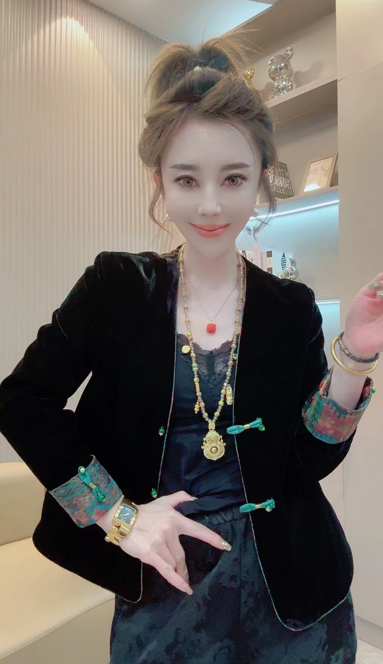 双面穿金丝绒外套女2025年秋季欧货高品质时尚百搭两面穿气质上衣