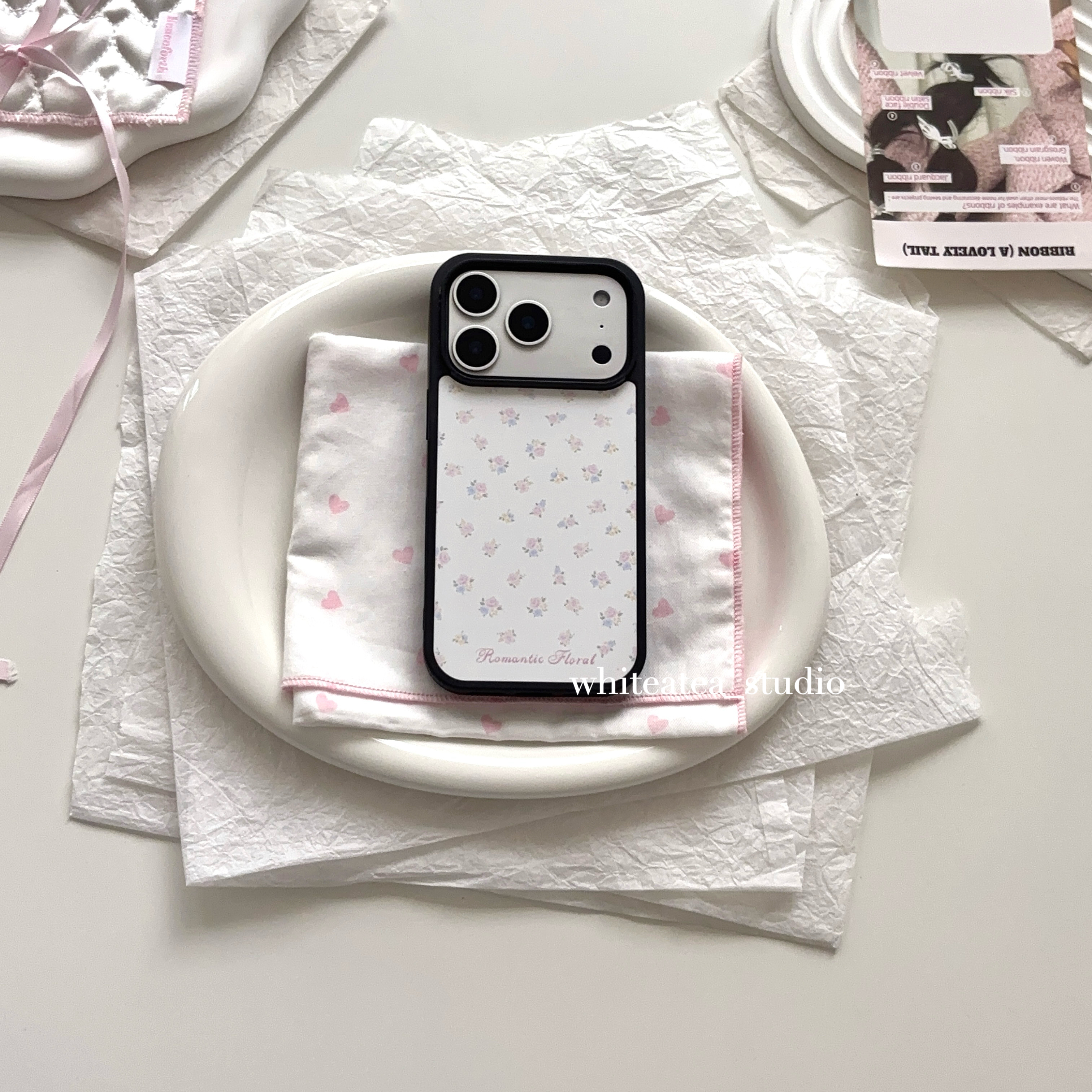 盐白茶ins简约清新手机壳